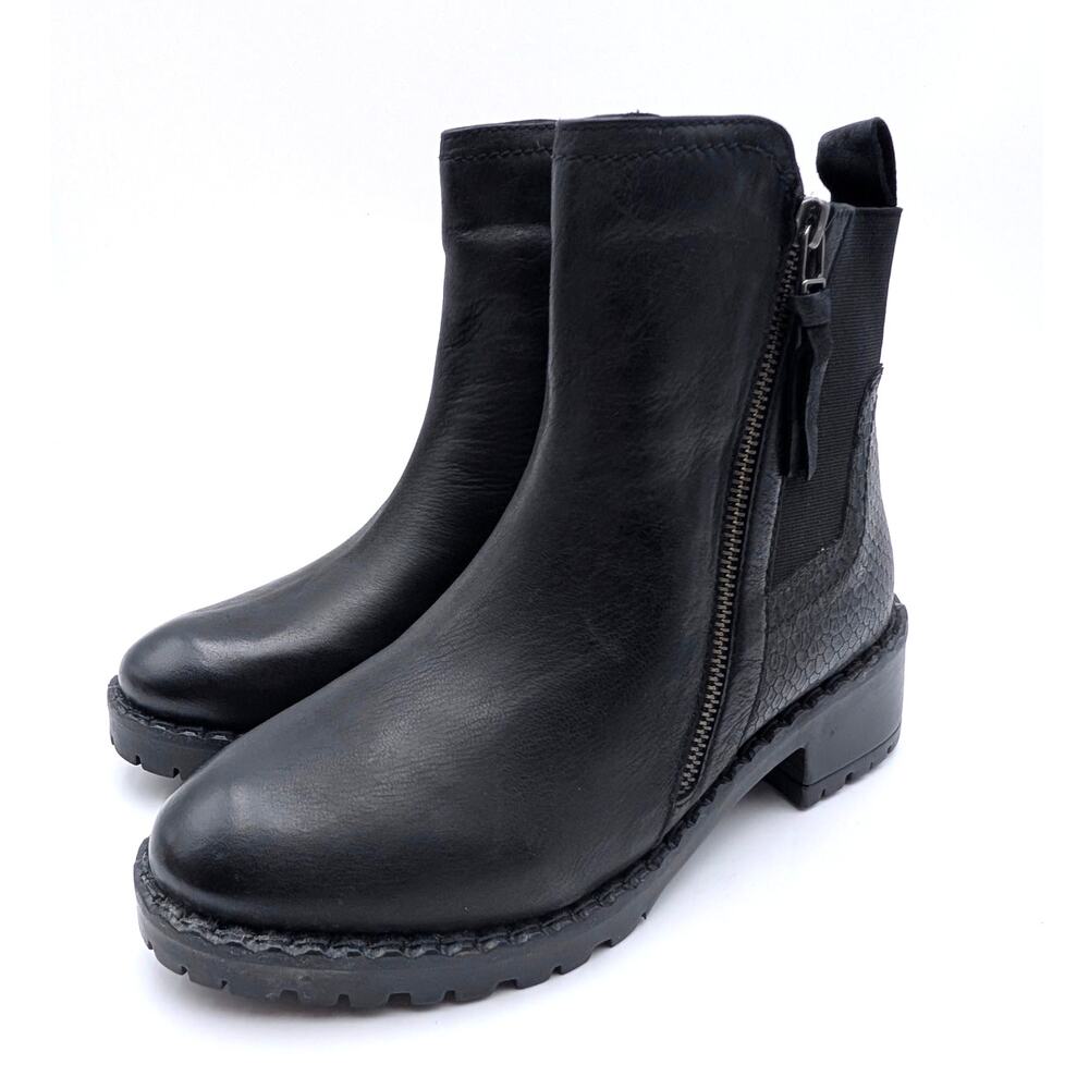 Vintage Foundry Co. Alara Ankle Boot Round Toe Women's Black Size US8 EU38.5
